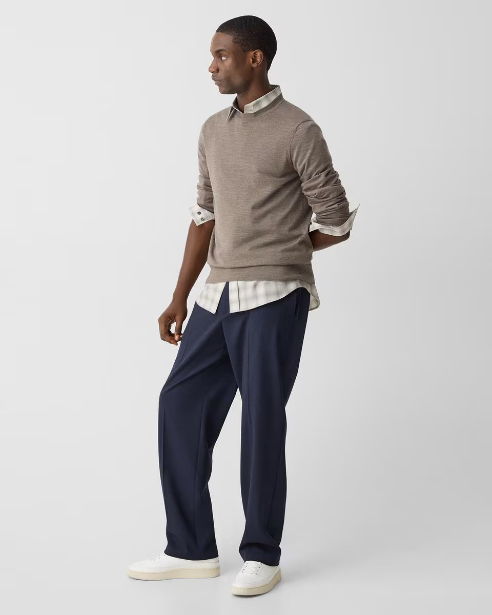 Straight-Leg Pant in Stretch Wool