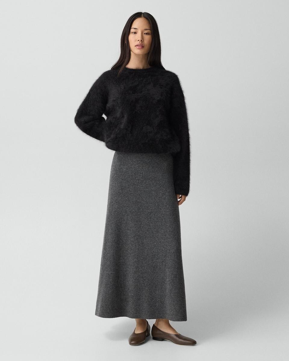 Knit Pull-On Skirt in Astor Wool