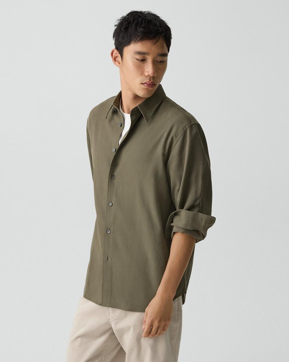 Relaxed Shirt in Leaf Twill