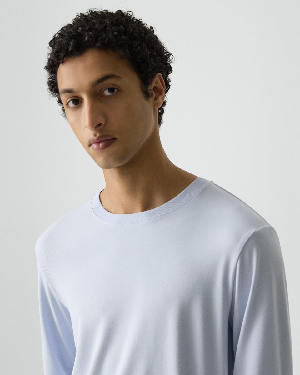 Essential Long-Sleeve Tee in Anemone Modal Jersey