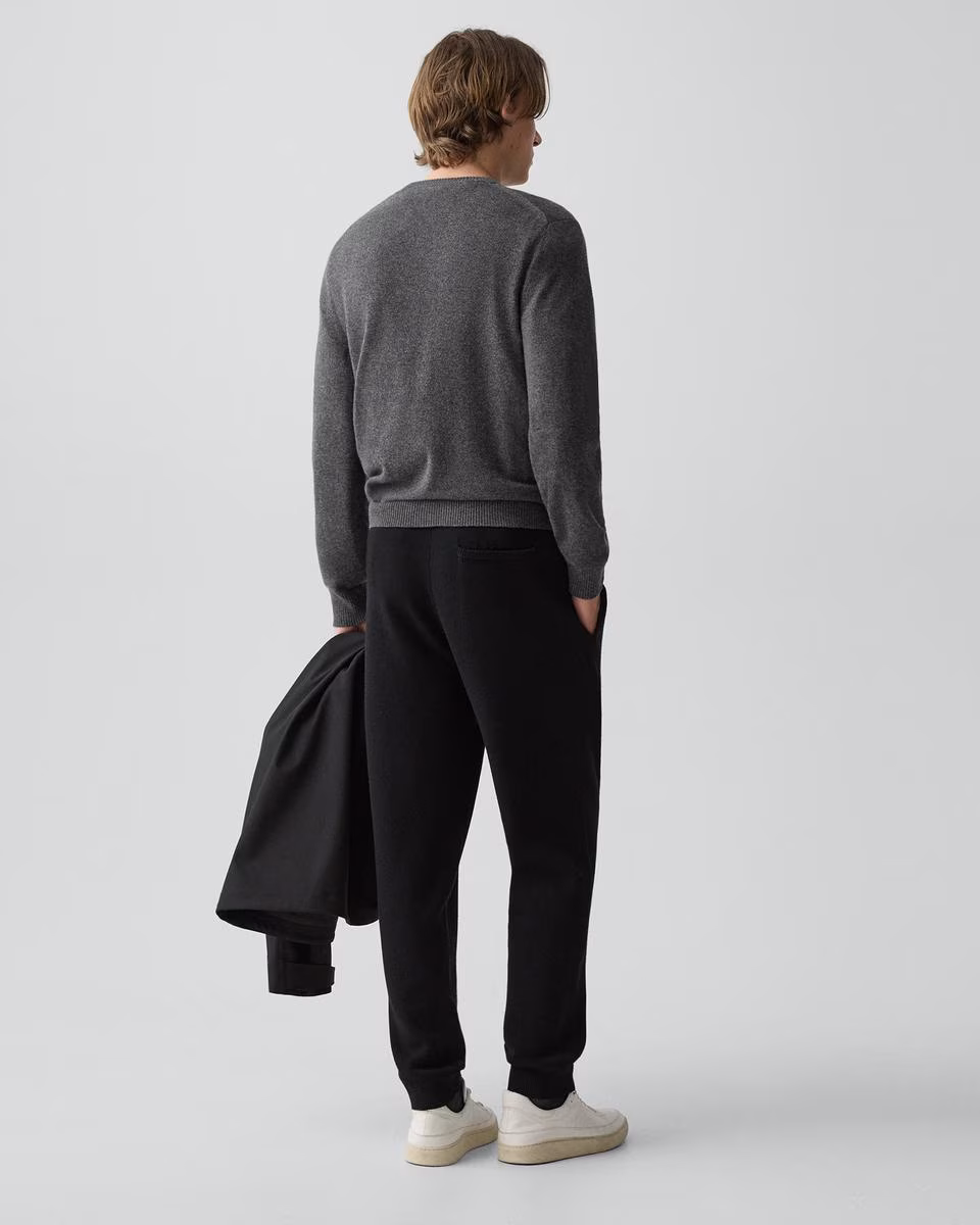 Drawstring Jogger in Wool Bilen