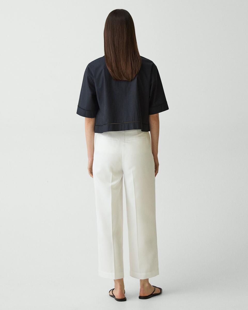 Deep Pleat Pant in City Twill