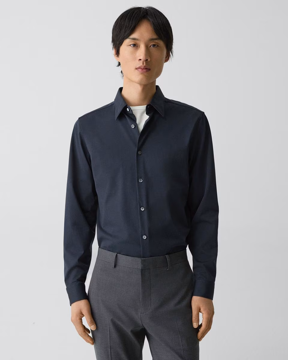 Sylvain Shirt in Structure Knit