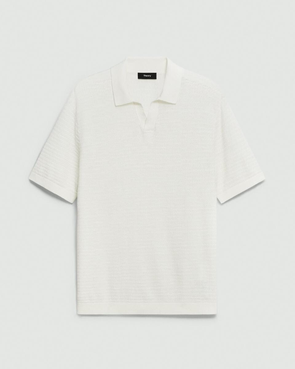 Brenan Polo Shirt in Pacific Linen