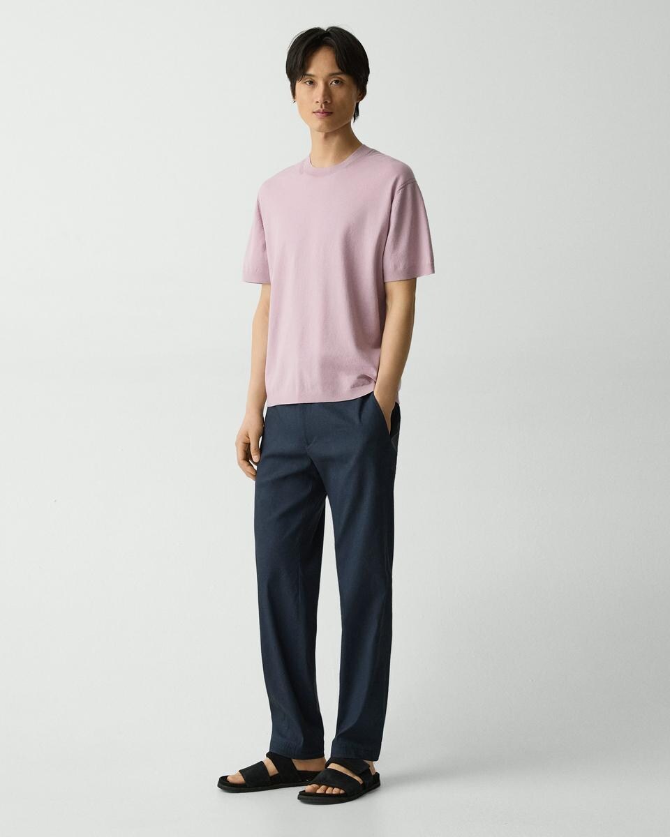 Relaxed Crewneck Tee in Cotton Light Twist