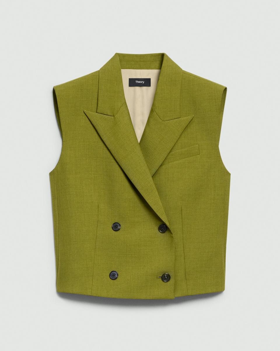 Double-Breasted Vest in City Twill