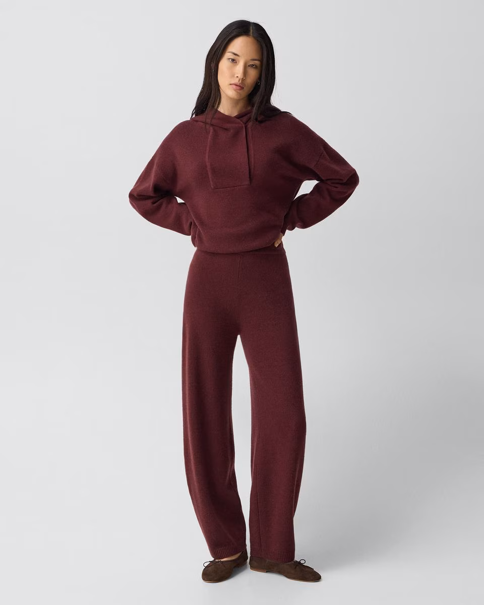 Pull-On Pant in Felted Wool Cashmere