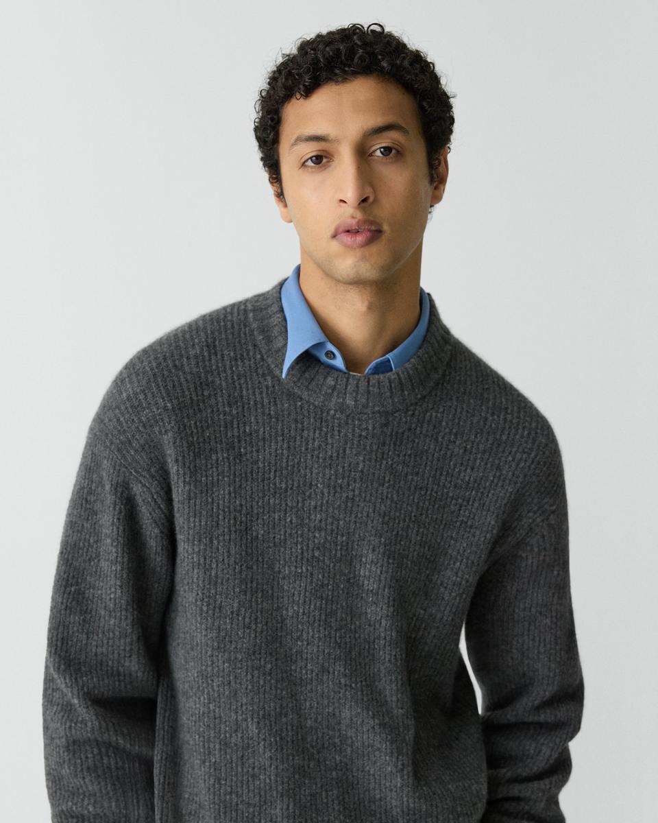 Relaxed Crewneck Sweater in Astor Wool