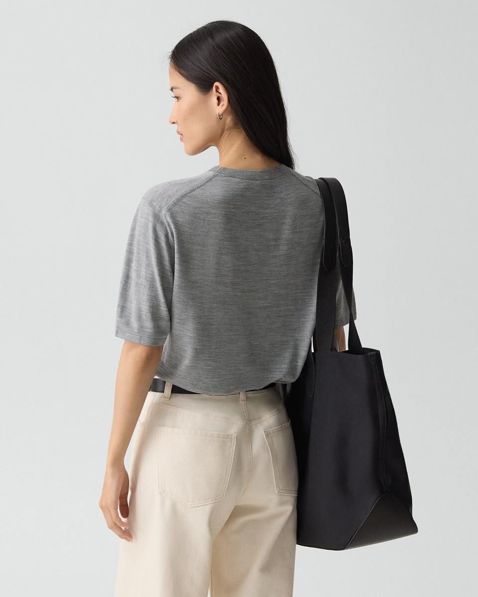 Boyfriend Tee in Regal Wool