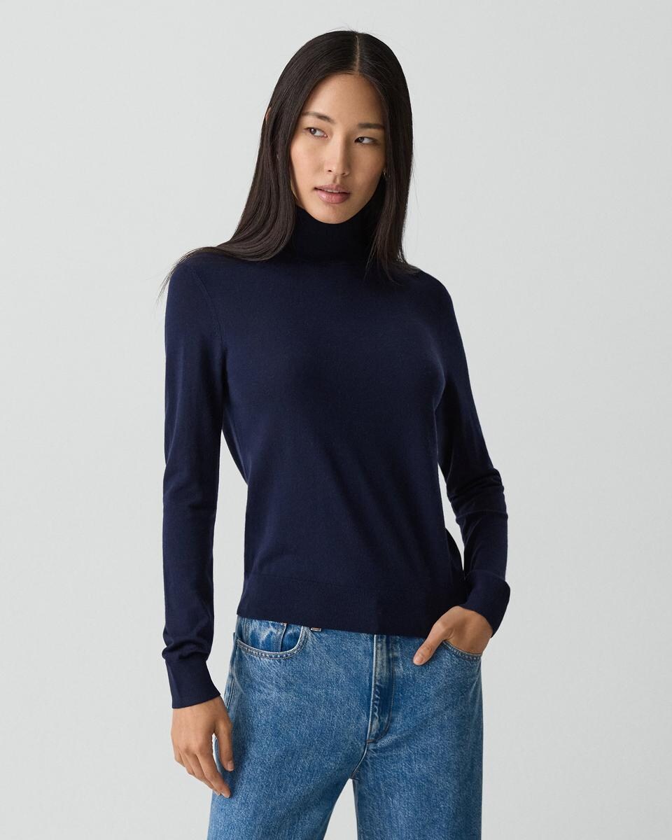 Turtleneck Sweater in Regal Wool