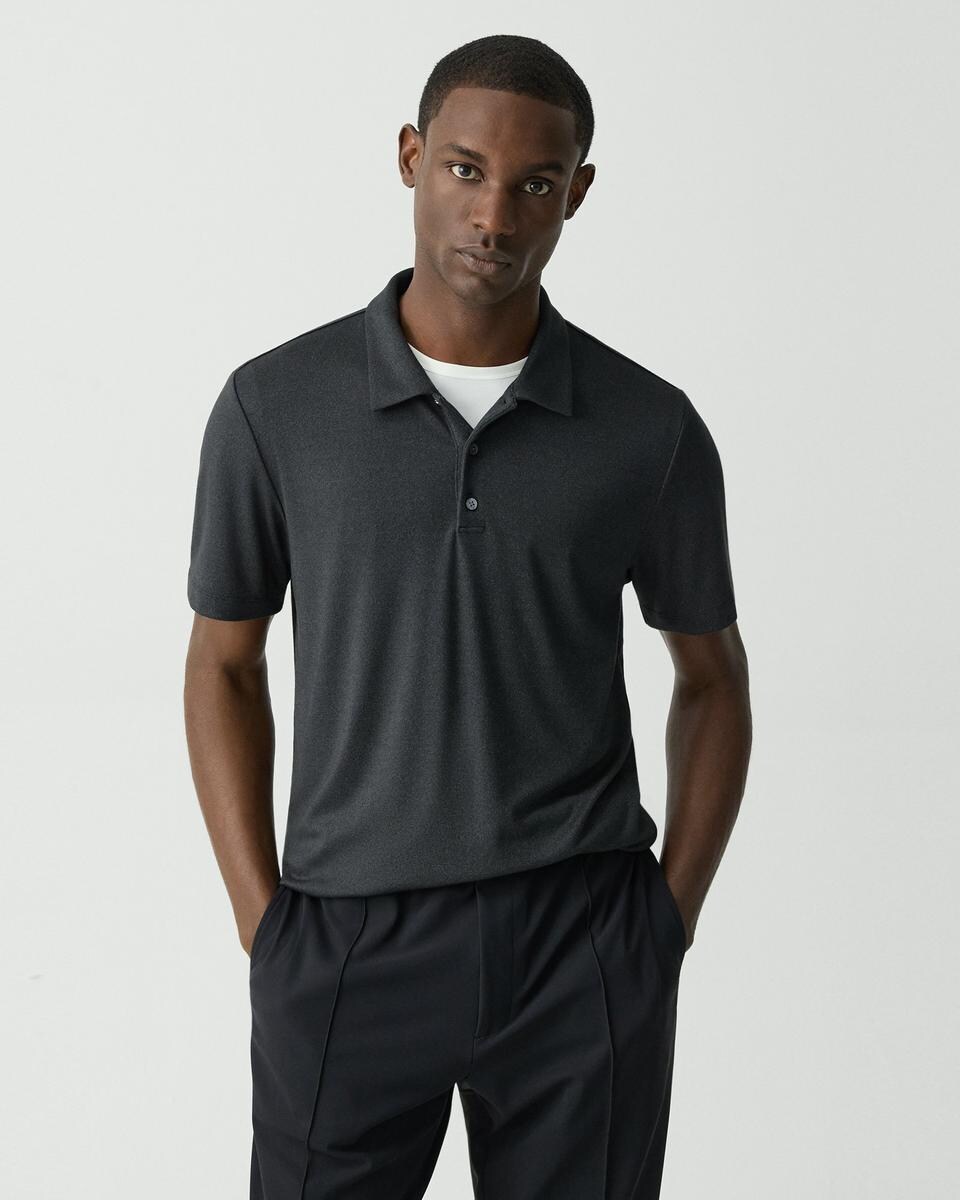 Bron Polo Shirt in Anemone Modal Jersey