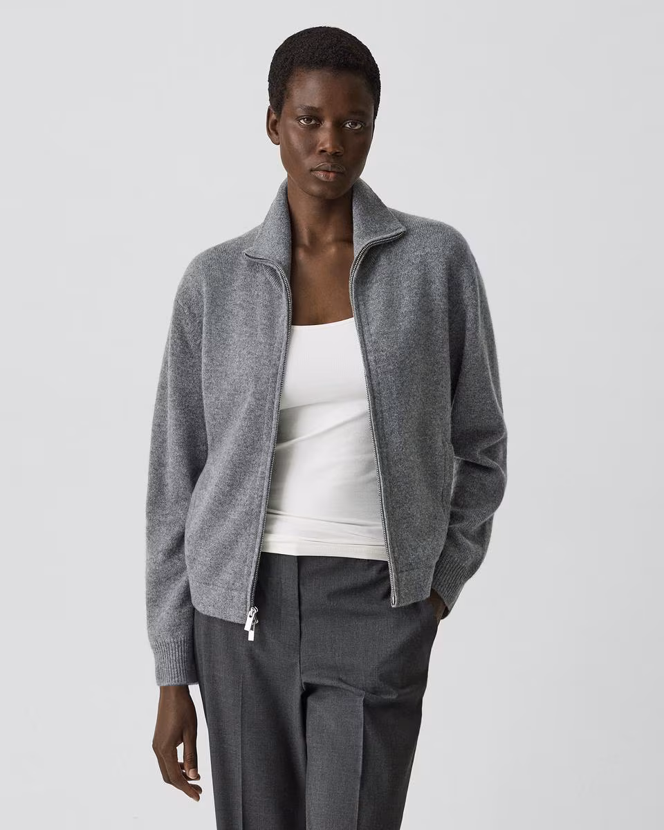 Zip Jacket in Cashmere