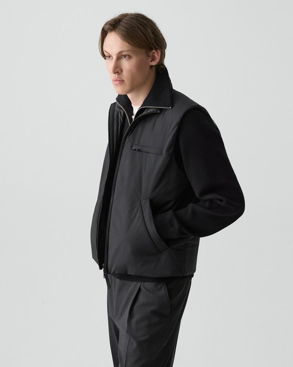 Zip-Up Vest in Motion Nylon