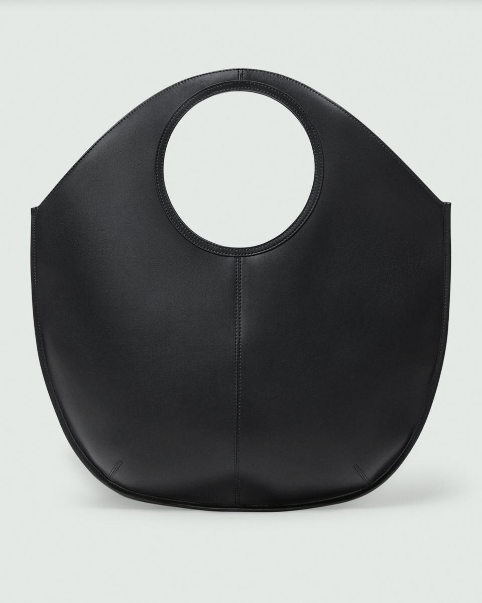 Circle Tote Bag in Leather