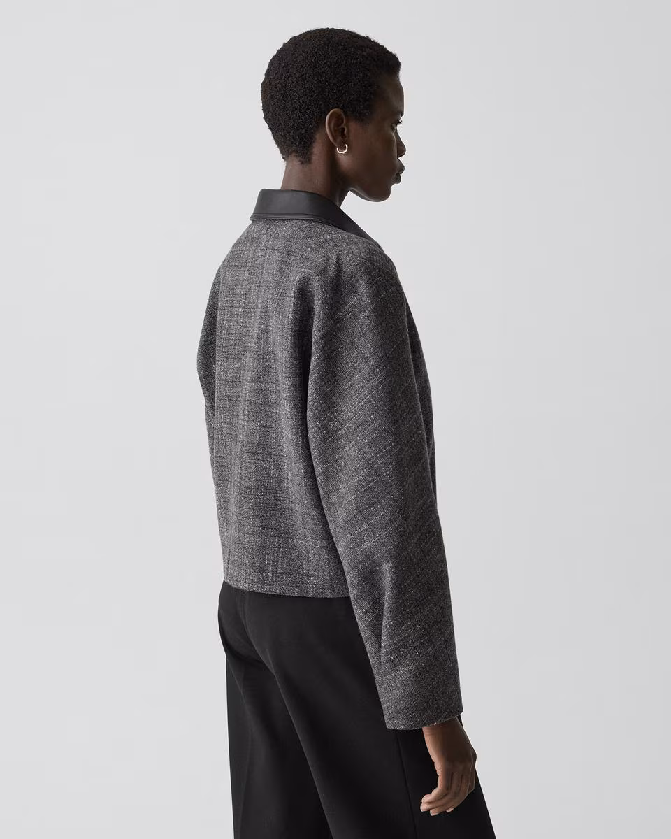 Curve Sleeve Jacket in Malfile Wool