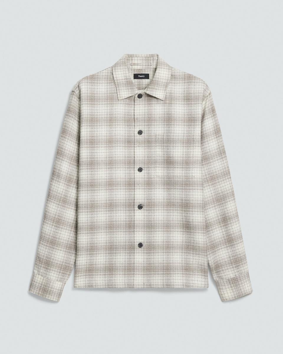 Button-Up Shirt in Textured Check