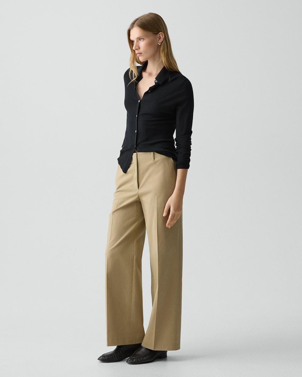 Classic Straight Pant in Brushed Chino