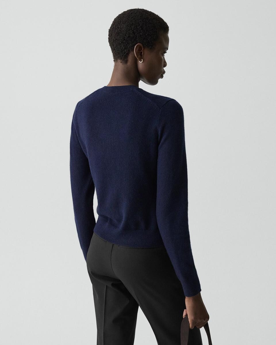 Crewneck Cardigan in Cashmere