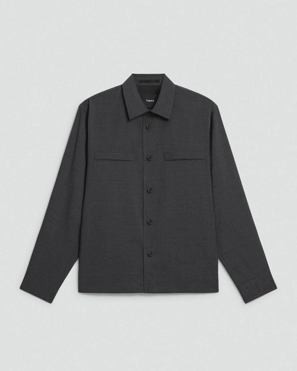 Utility Overshirt in Motion Wool