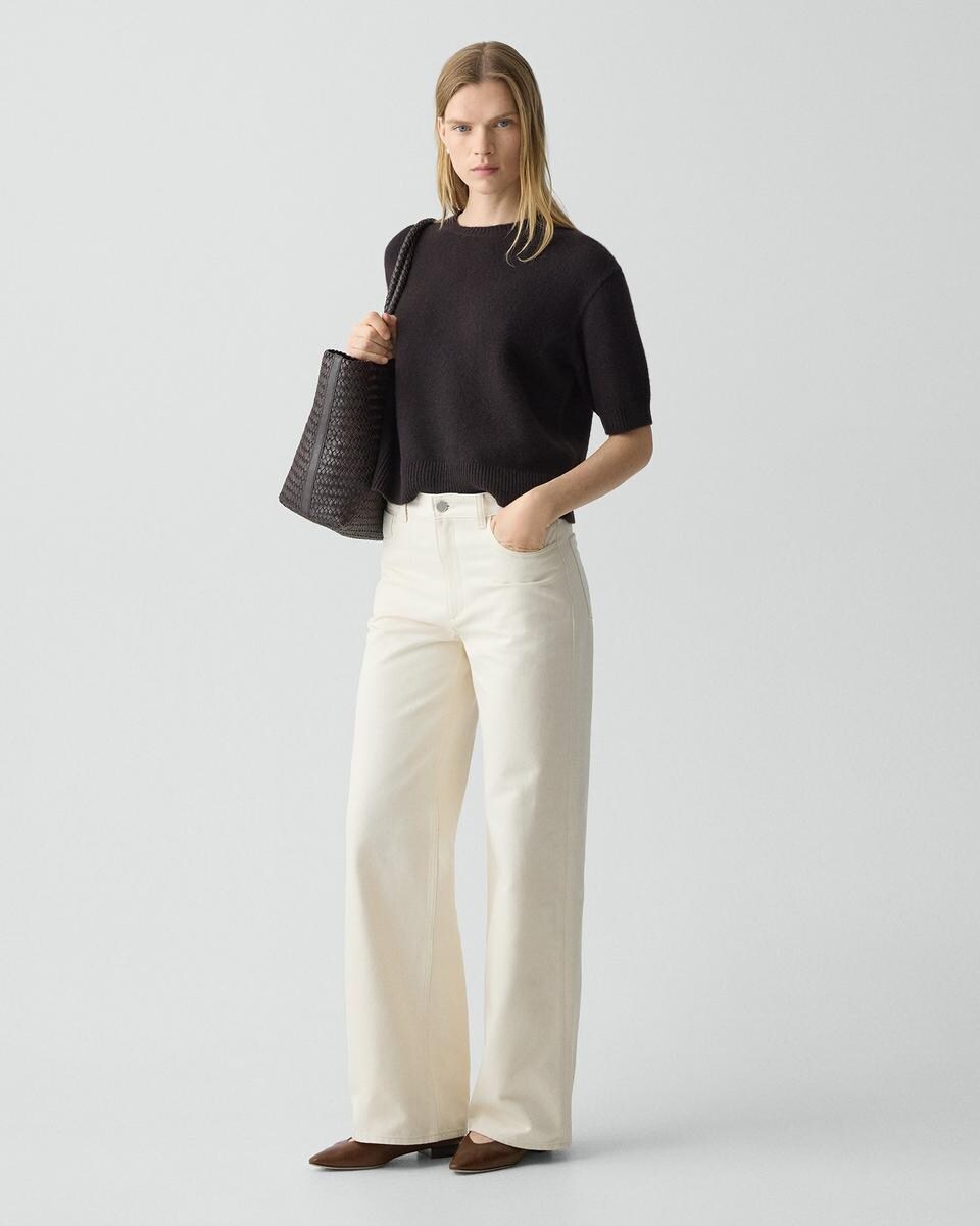 Straight-Leg Five-Pocket Pant in Denim