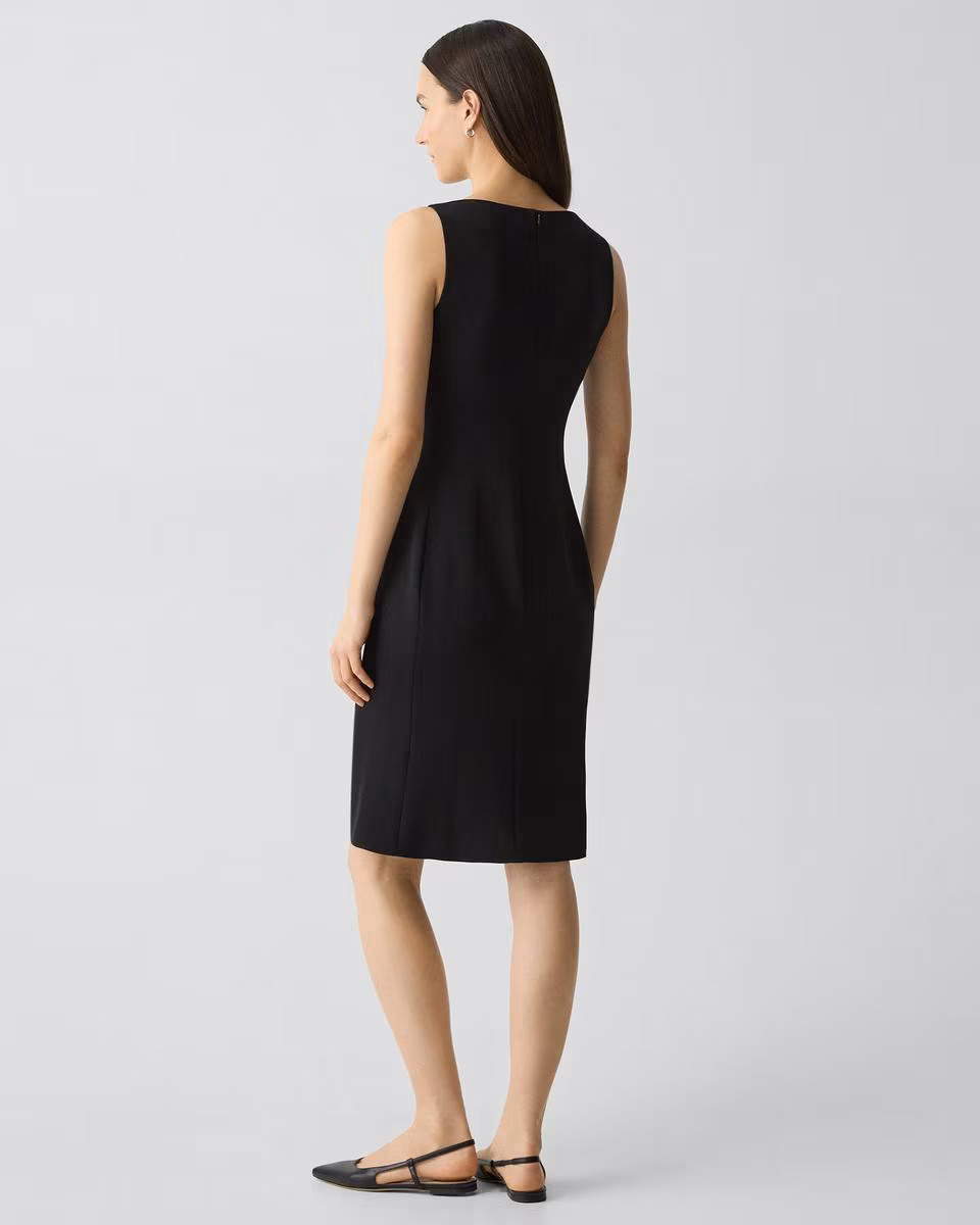 Flared Dress in Admiral Crepe