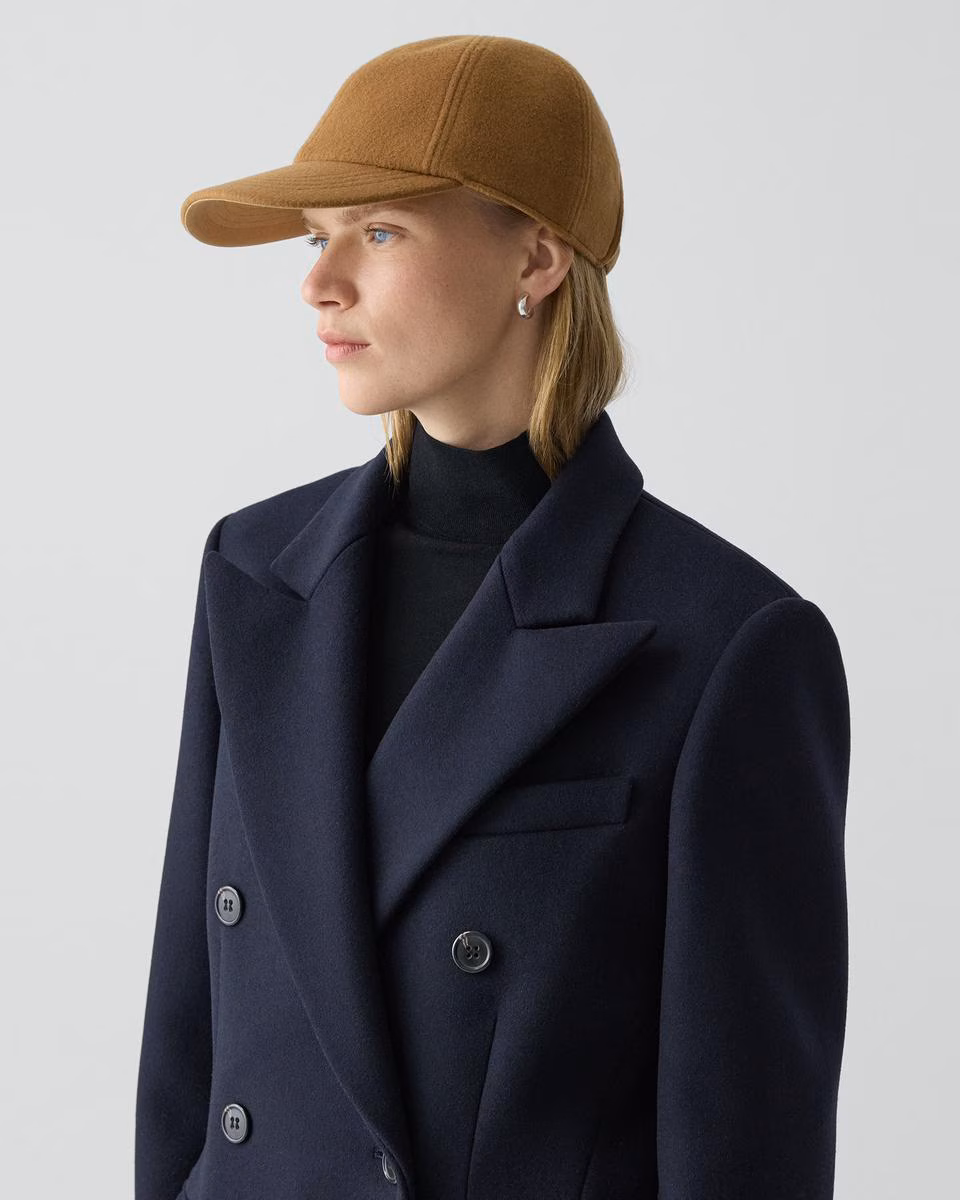 Baseball Cap in Double-Face Wool-Cashmere