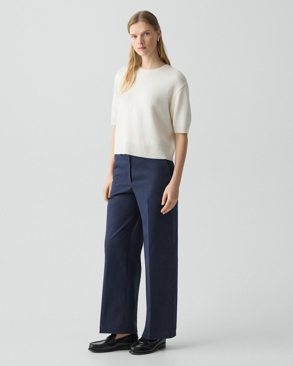 Classic Straight Pant in Brushed Chino