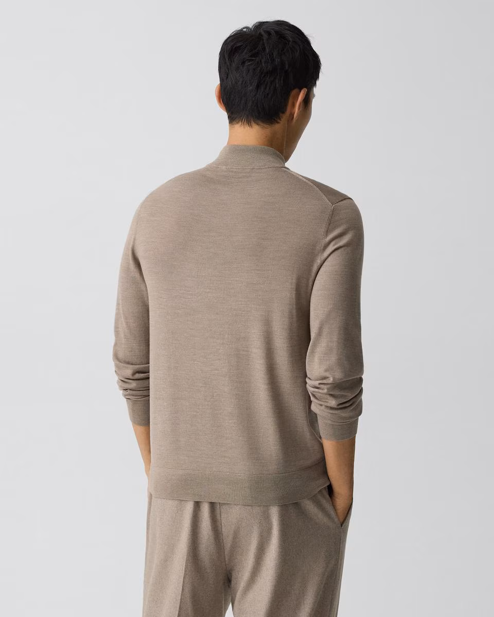 Mock Neck Sweater in Regal Wool