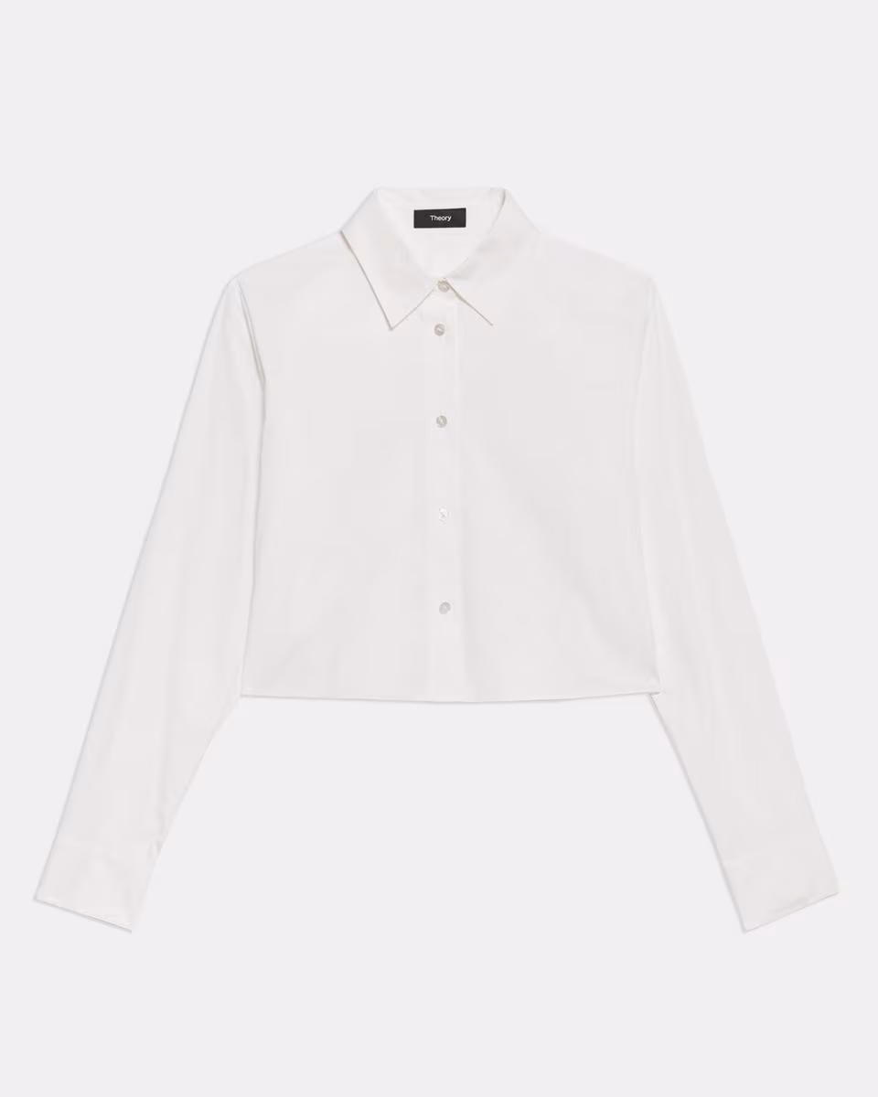 Cropped Shirt in Good Cotton