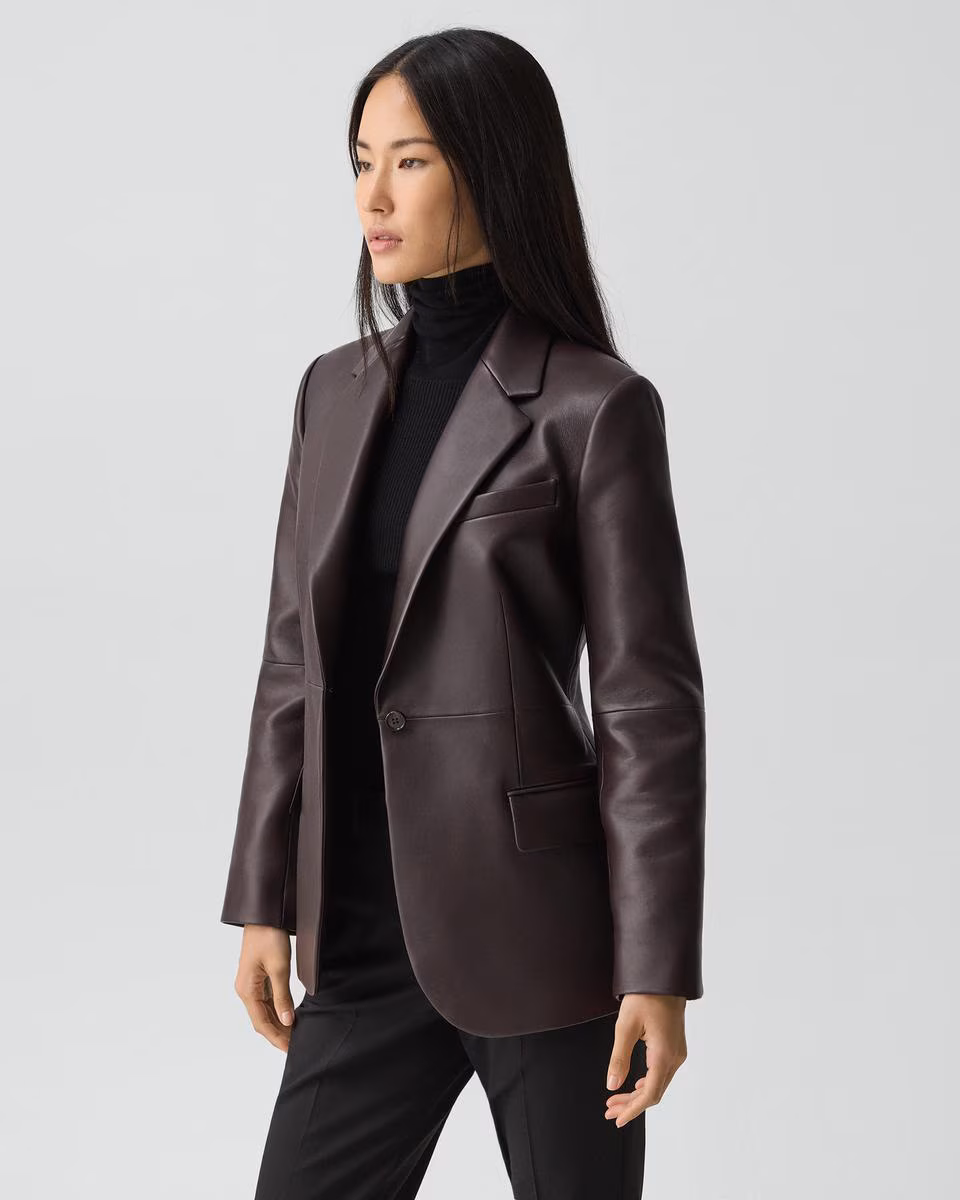 Lynnia Blazer in Leather