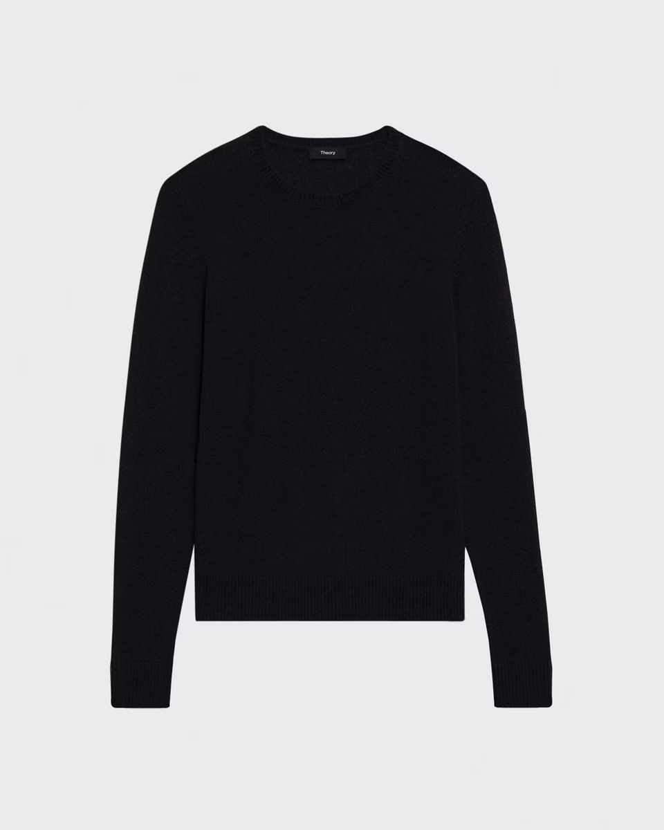 Crewneck Sweater in Feather Cashmere