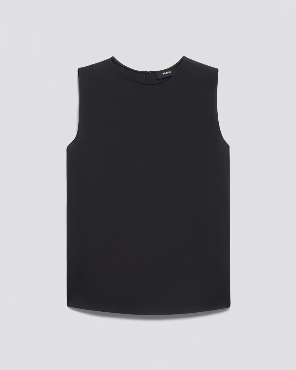 Shell Top in Silk Georgette