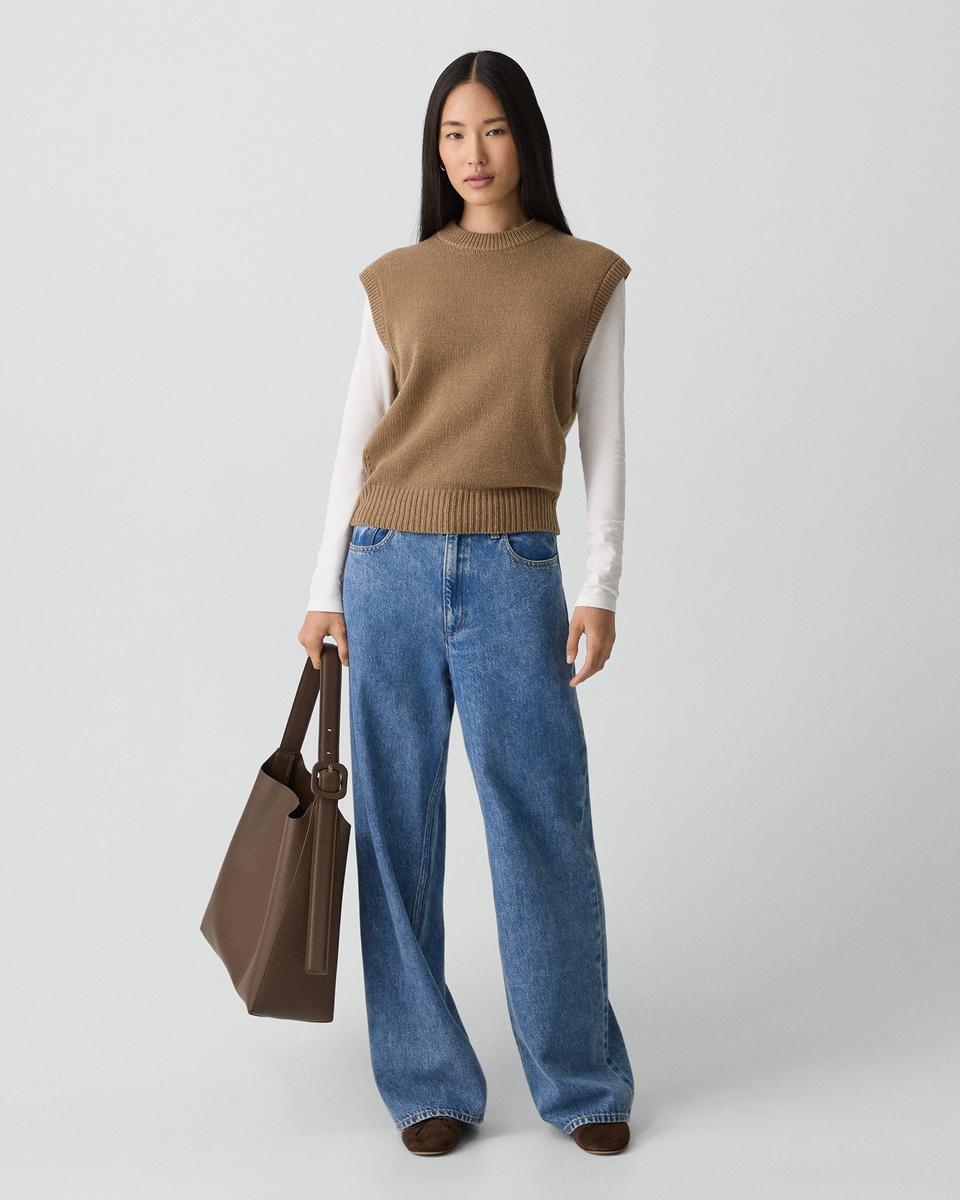 Relaxed Vest in Recycled Cashmere