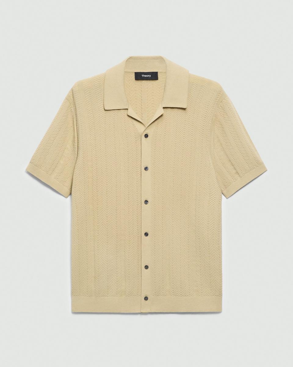 Camp Collar Shirt in Cotton Light Twist