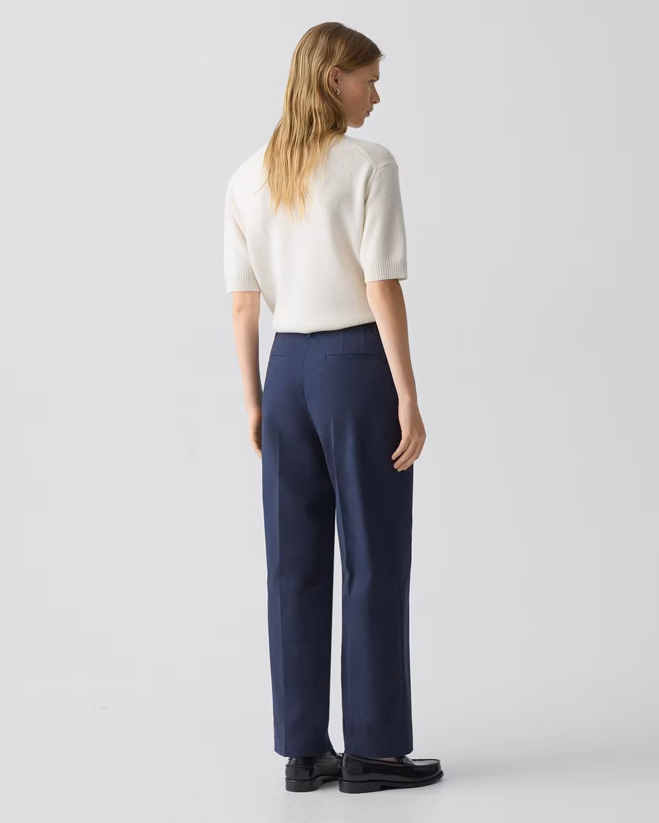 Classic Straight Pant in Brushed Chino