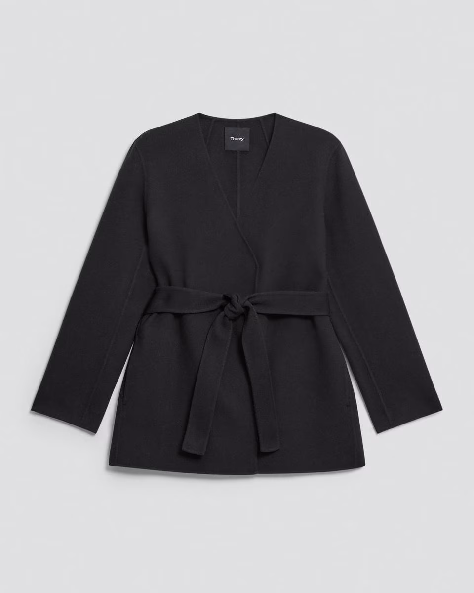 Cardigan Jacket in Double-Face Wool-Cashmere