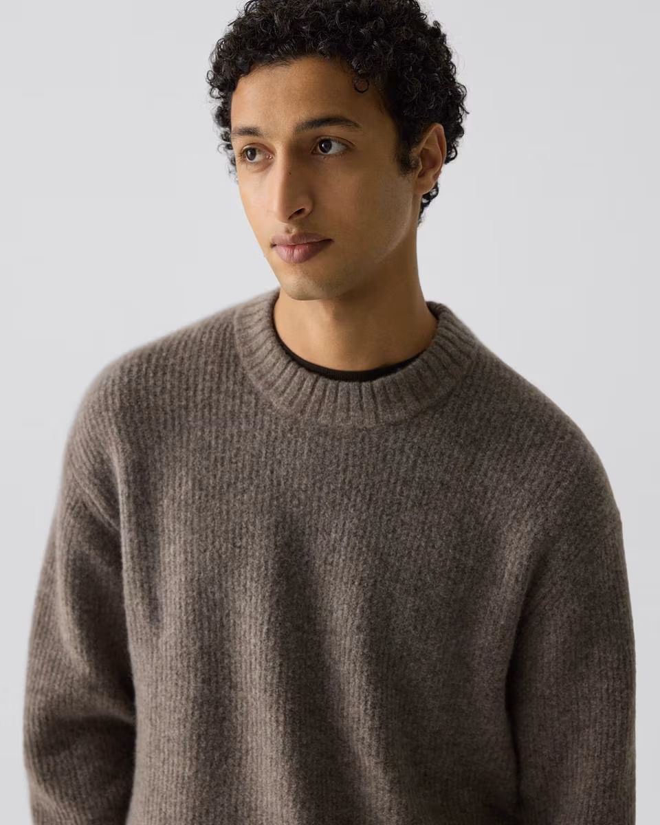 Relaxed Crewneck Sweater in Astor Wool