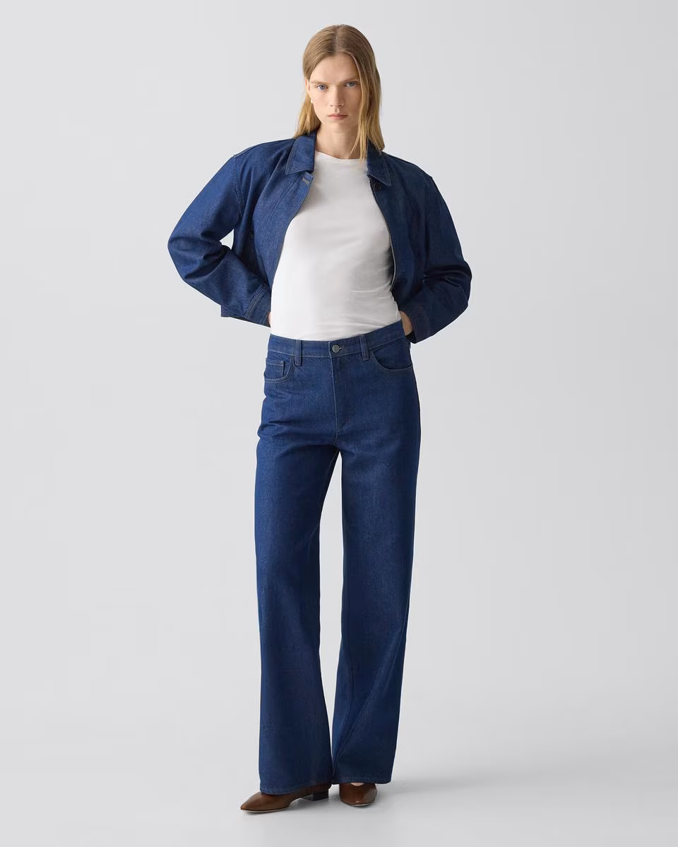 Straight-Leg Five-Pocket Pant in Relaxed Denim