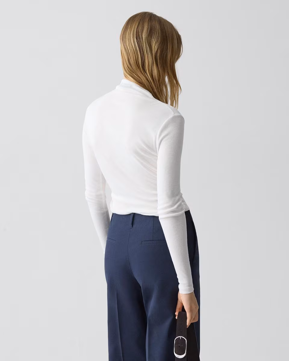 Mock Neck Top in Soft Rib