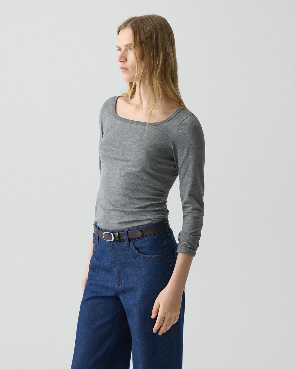 Square Neck Tee in Certified Organic Cotton