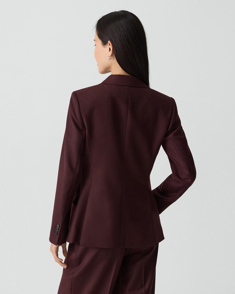 Lynnia Blazer in Sleek Flannel