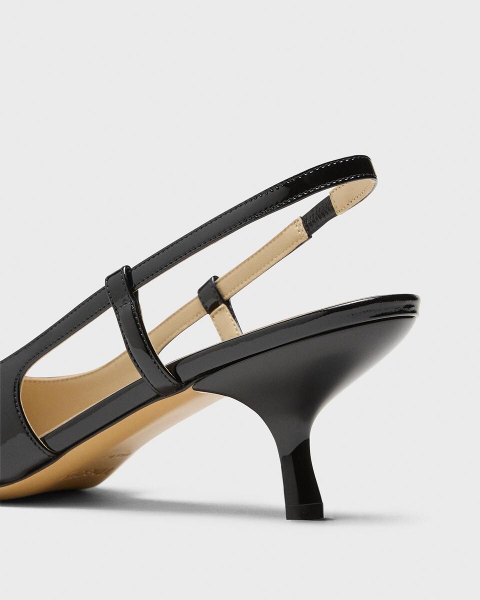 Micro Slingback Pump in Patent Leather