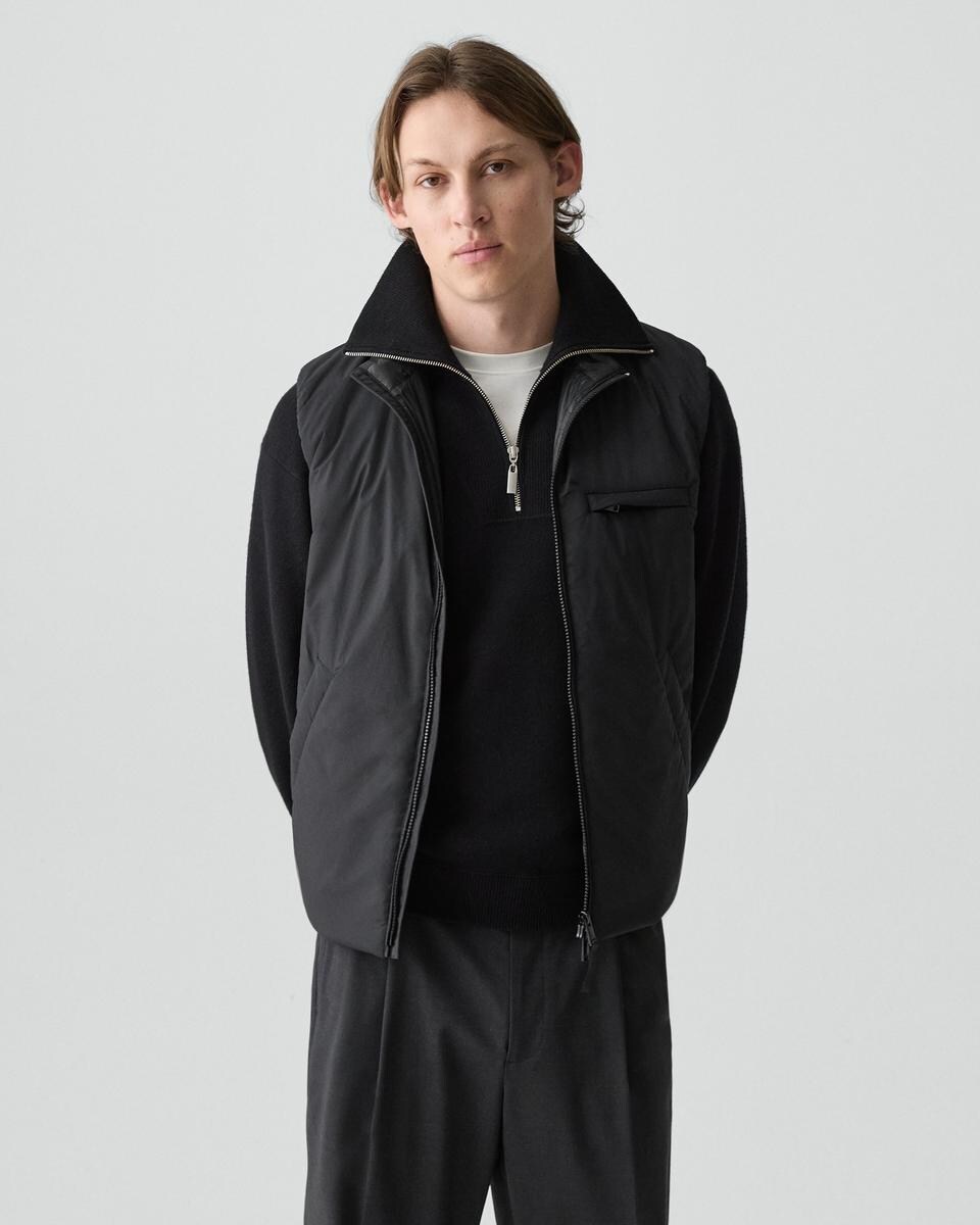 Zip-Up Vest in Motion Nylon