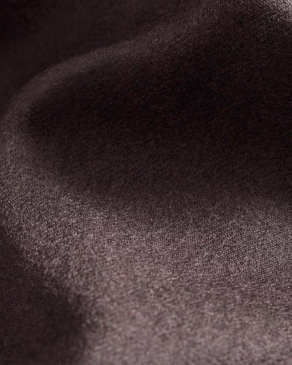 Double Pleat Pant, 33'' in Sleek Flannel