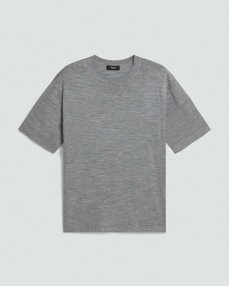 Relaxed Sweater Tee in Regal Wool