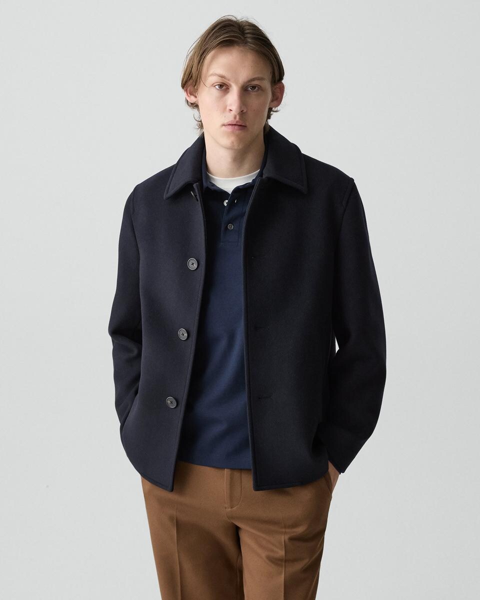 Peacoat in Plush Melton