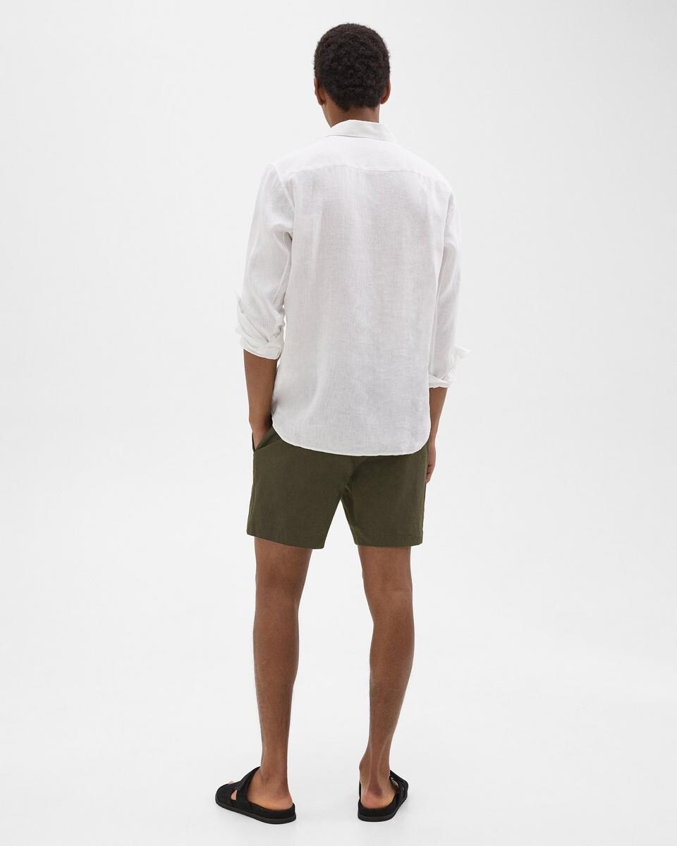 Curtis 7" Drawstring Short in Good Linen