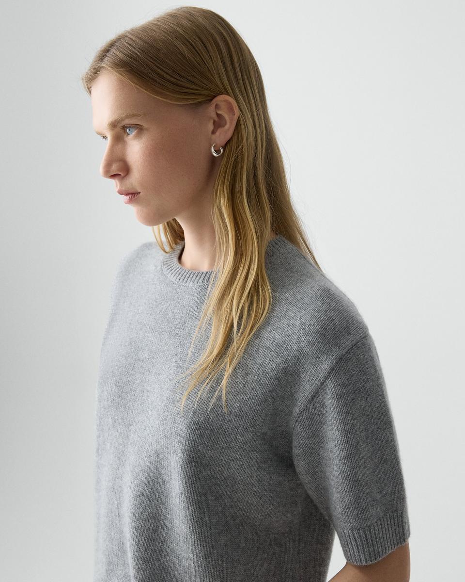 Cropped Tee in Cashmere