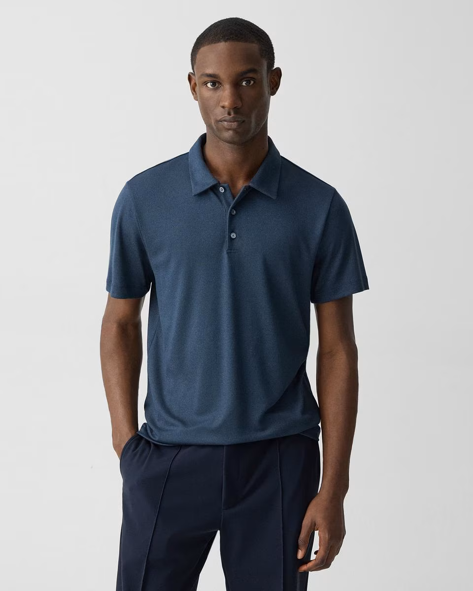 Bron Polo Shirt in Anemone Modal Jersey