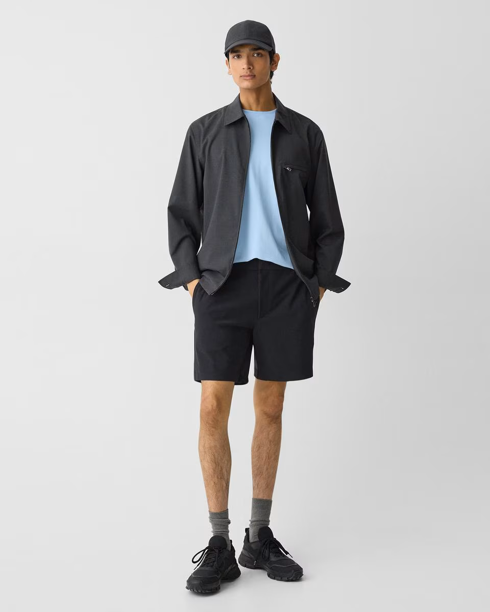 Curtis Drawstring Short in Precision Ponte